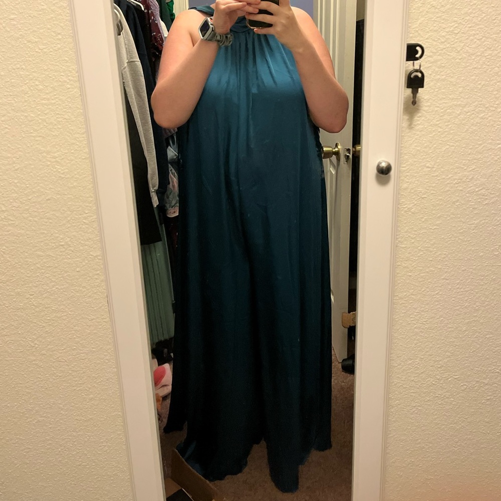 Satin Wide Leg Formal Jumpsuit